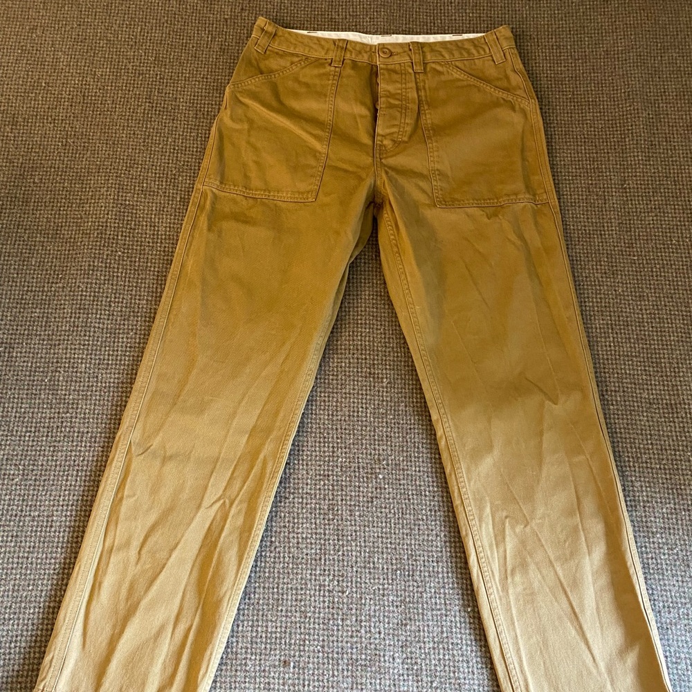 Topo Designs men’s khaki chino “field pants” 34 regular